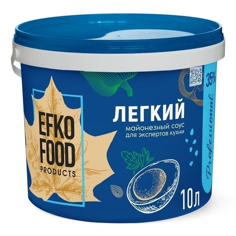 Майонезный соус Efko Food Professional легкий ГОСТ 35% 10 л