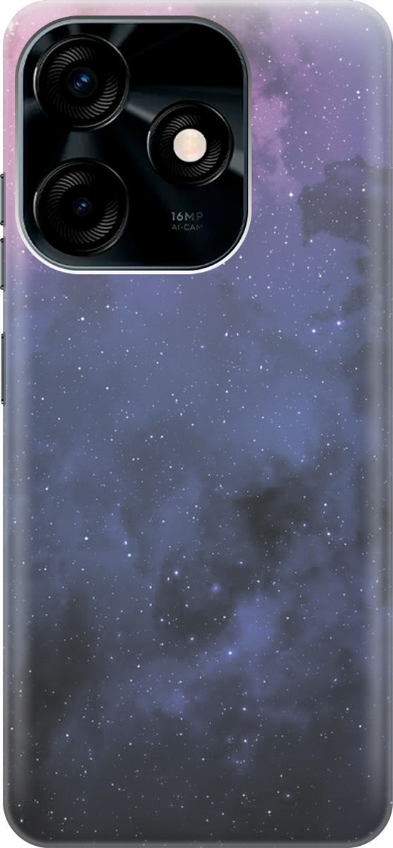 

Силиконовый чехол на Tecno Spark 10C "Звездное зарево", Голубой;синий, 159581