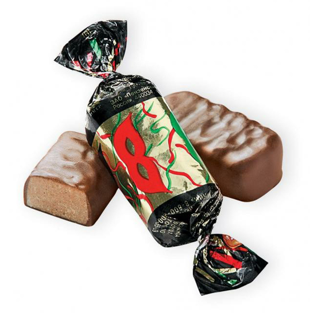 фото Шоколадные конфеты рот фронт маска
