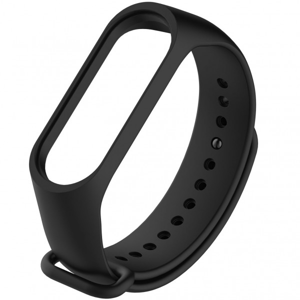 

Ремешок для фитнес-браслета Xiaomi Mi Band 3 / 4 (Черный)