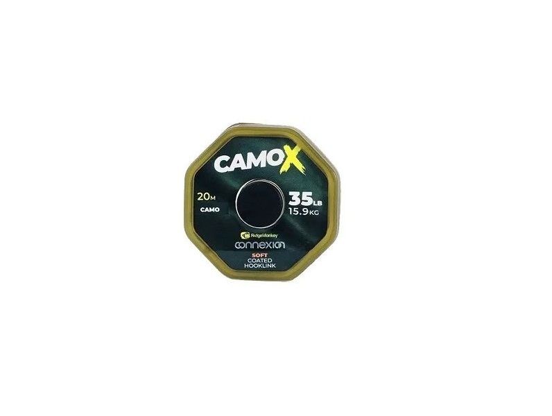 

Повод.мат. в оболоч. Ridge Monkey Connexion CamoX Soft Coated Hooklink 20м 35Lb / 15,9kg C