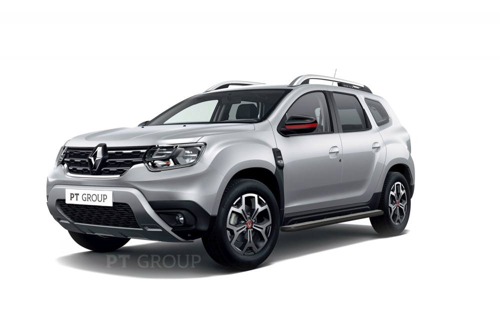 

Защита порогов с алюм. площадкой d=51 мм ШАГРЕНЬ (ППК) Renault Duster 2021-, RDU-21-330301.22