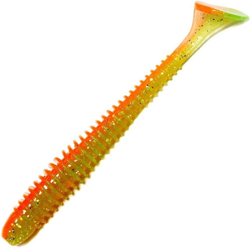 

Kosadaka Приманка силиконовая (мягкая) KOSADAKA SWING IMPACT (SwImp95-AGY / 3,8" / AGY), Оранжевый;желтый