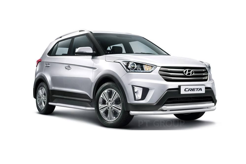 

Защита порогов с алюм. площадкой d=51 мм (НПС) Hyundai Creta 2016-2021, 11030202