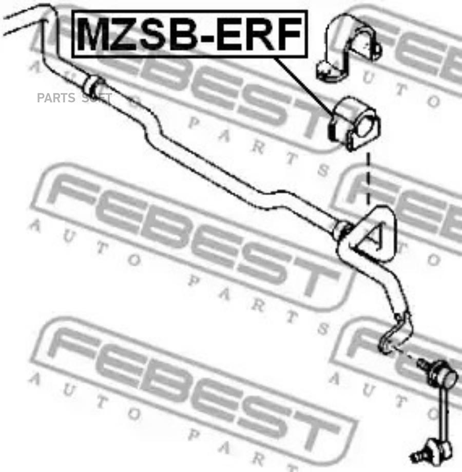 

Втулка стабилизатора mazda cx-7 er 2007-2012 mzsb-erf