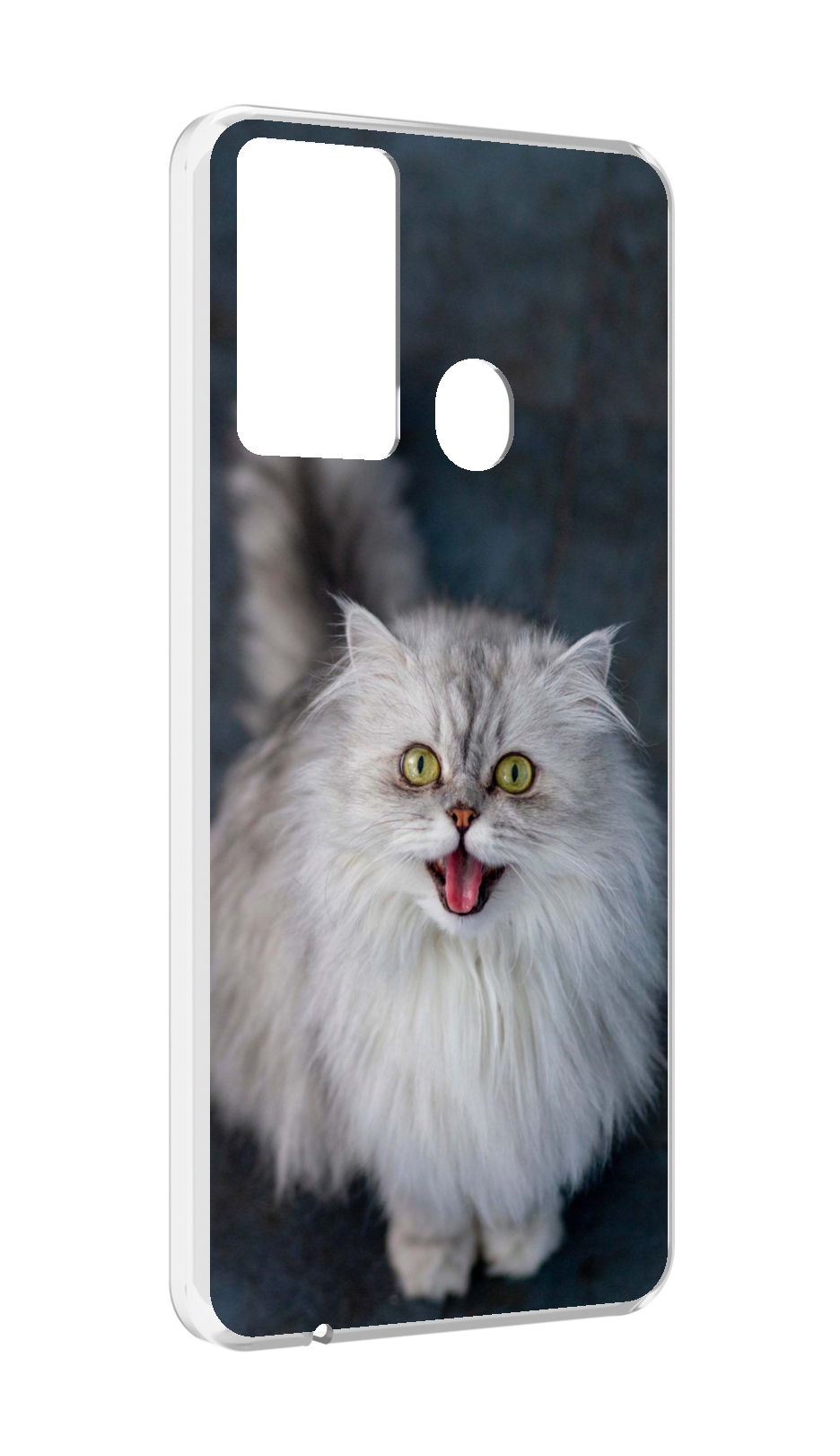 Чехол MyPads порода кошки британская длинная для Itel P37/Itel Vision 2S