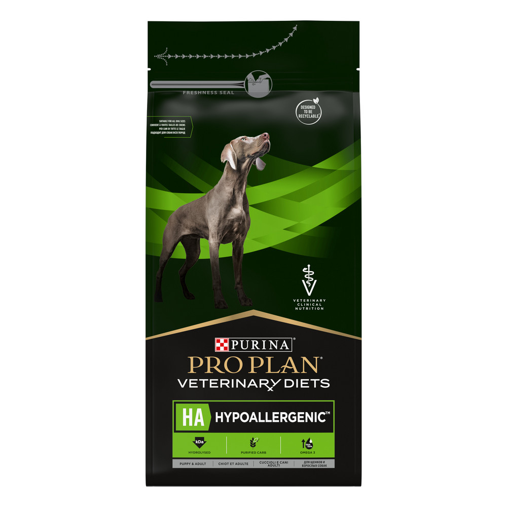 фото Сухой корм для собак pro plan veterinary diets ha hypoallergenic, рыба, 1.3кг