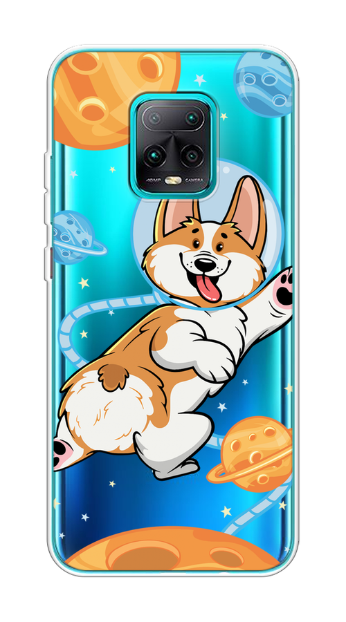 

Чехол на Xiaomi Redmi 10X 5G/Pro 5G "Корги-космонавт", Голубой;бежевый;белый, 38750-1