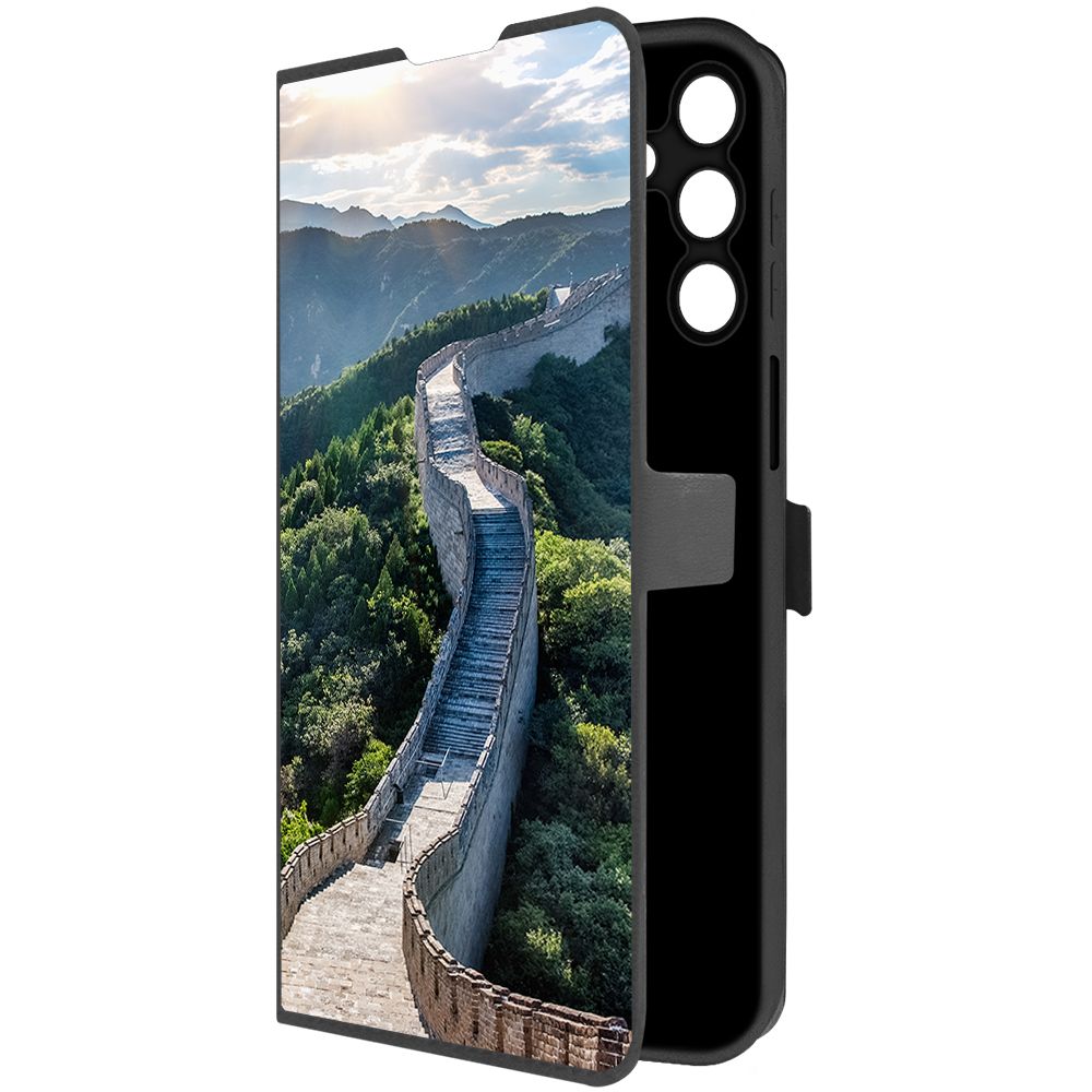 

Чехол-книжка Krutoff Eco Book для Samsung Galaxy A15 4G (A155) Китай, Великая Стена, Черный