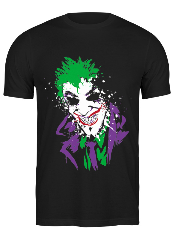 

Футболка мужская Printio Joker smile черная S, Joker smile