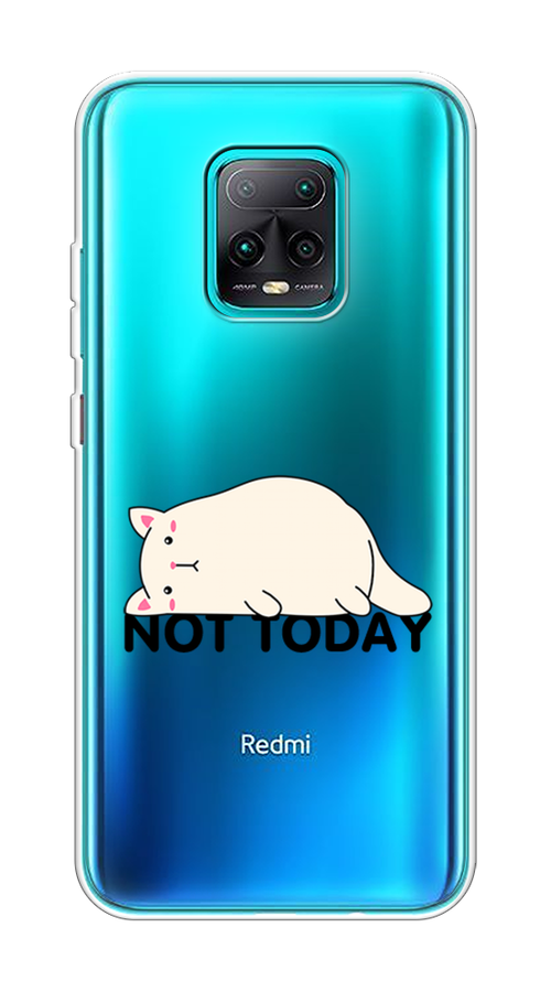 

Чехол на Xiaomi Redmi 10X 5G "Cat not today", Белый;розовый;черный, 38750-1