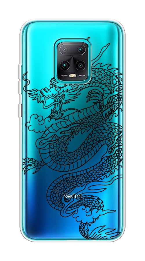 

Чехол на Xiaomi Redmi 10X 5G/Pro 5G "Большой китайский дракон", Черный;серый, 38750-1