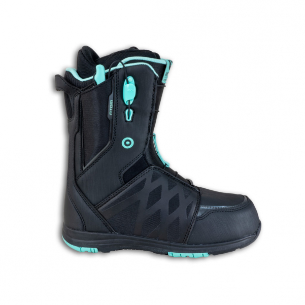 фото Ботинки для сноуборда atom freemind 2022, black/aquamarine, 22,5 см