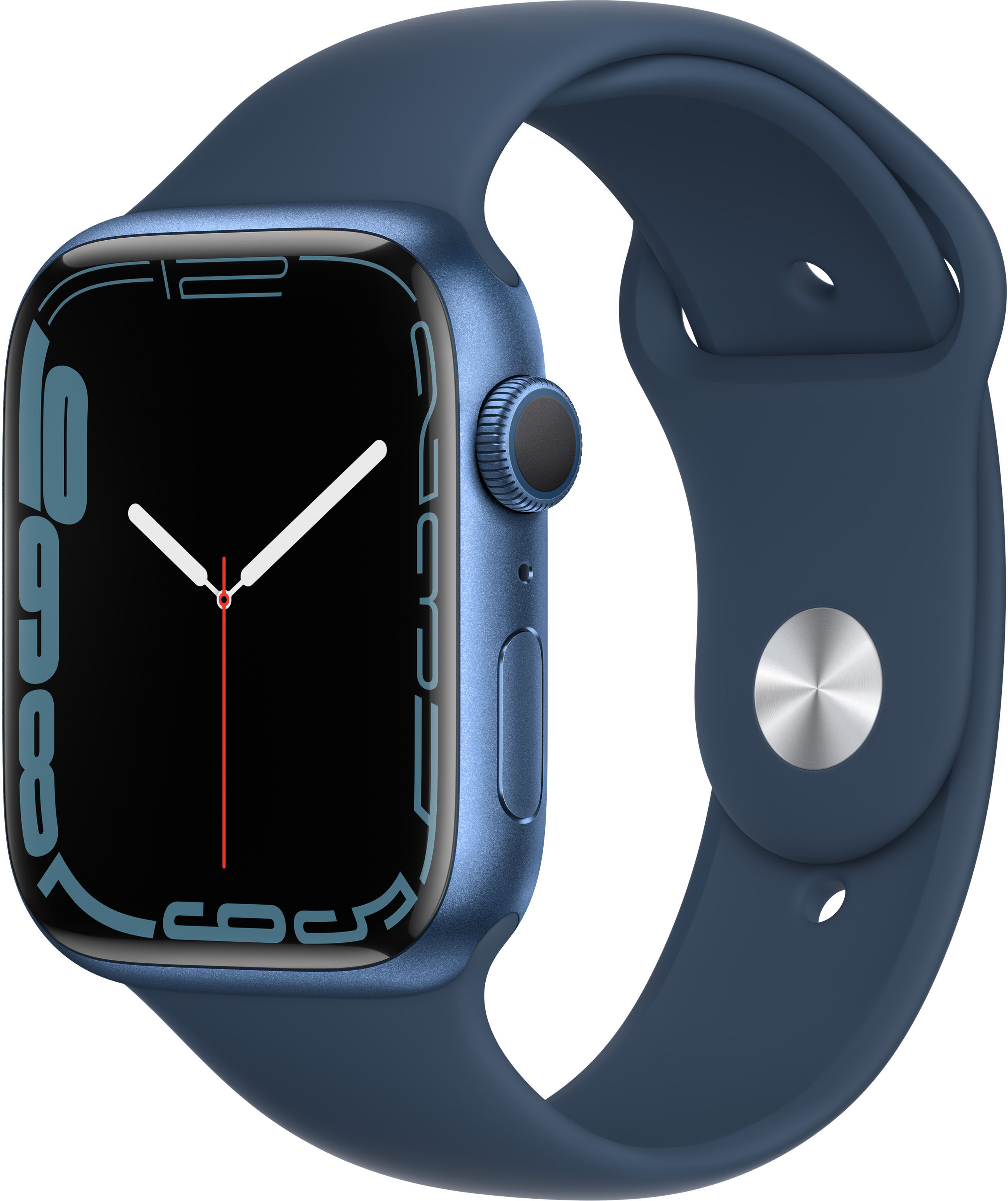 фото Смарт-часы apple watch series 7 gps (45mm) aluminum case with sport band