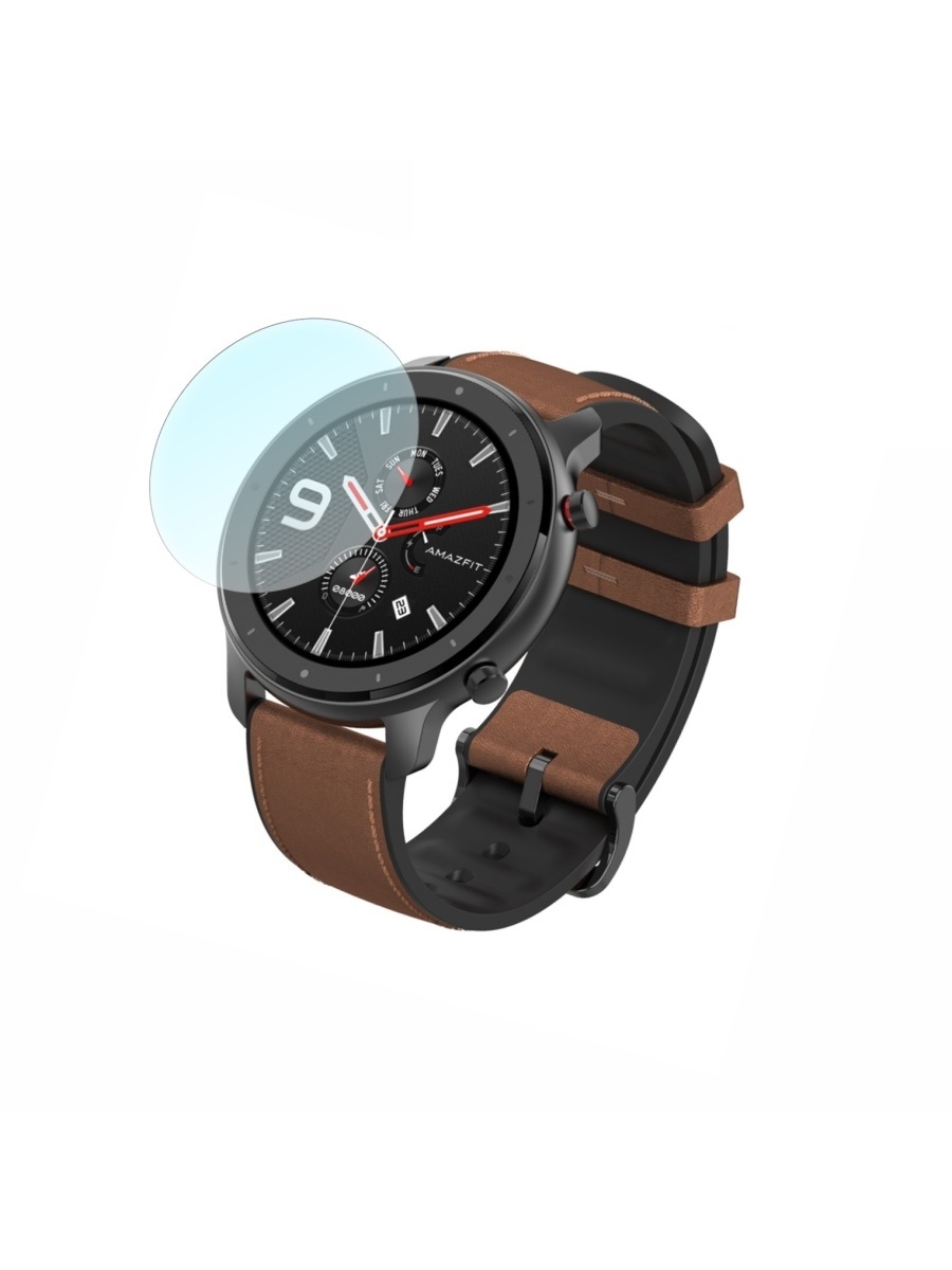 фото Защитное стекло и пленка для смарт-часов red line amazfit gtr 47 mm (ут000022757)