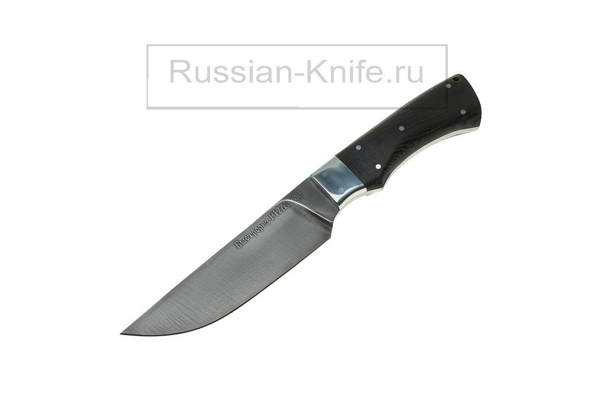 

Нож Егерь (сталь Р12М-быстрорез), ц.м., А.Жбанов