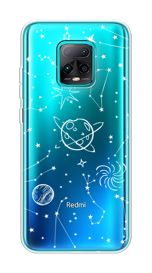 

Чехол на Xiaomi Redmi 10X 5G/Pro 5G "Планеты в космосе", Белый, 38750-2