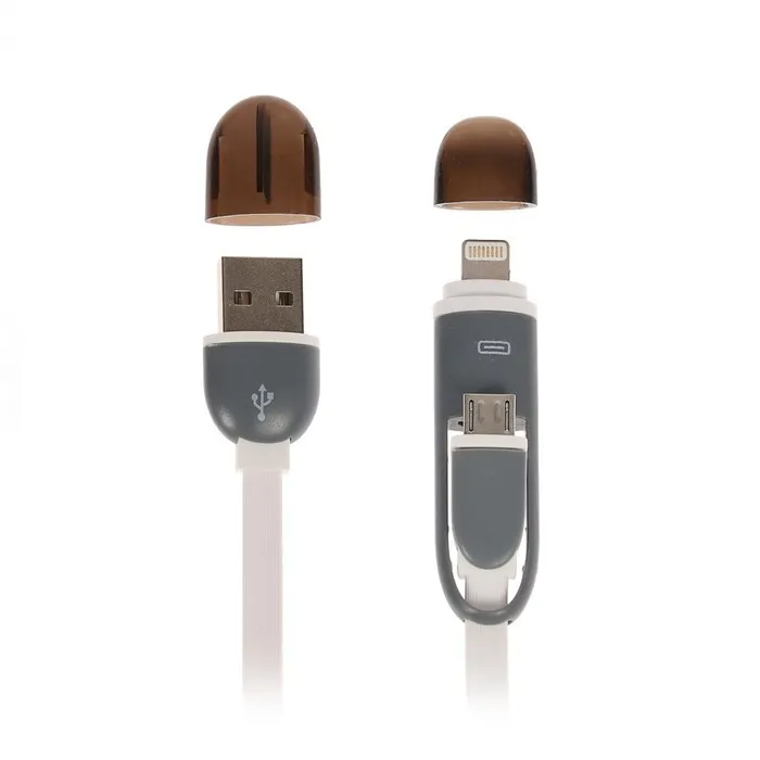 

Аксессуар Luazon USB - microUSB - Lightning 1 А, 0.9m White 4283686