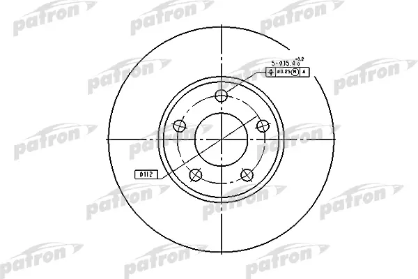 

Тормозной диск PATRON комплект 1 шт. PBD2652