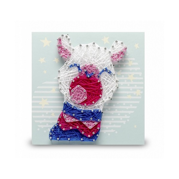 

Поделка String Art Альпака П007