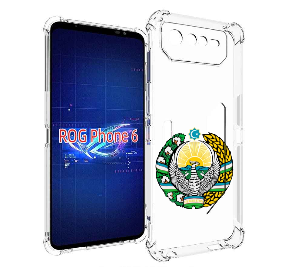 

Чехол MyPads герб-узбекистана для Asus ROG Phone 6, Прозрачный, Tocco