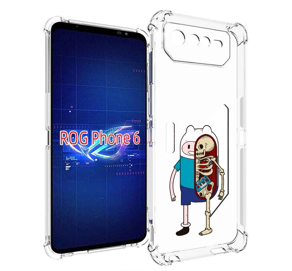 

Чехол MyPads Финн скелет для Asus ROG Phone 6, Прозрачный, Tocco