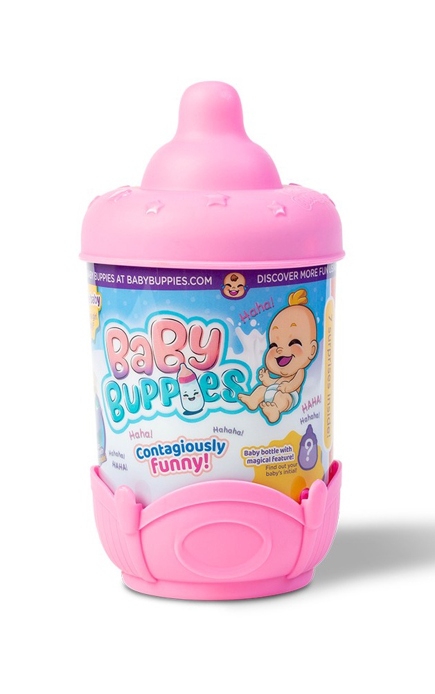 

Пупс Baby Buppies TigerHead Toys в колыбельке, розовый, в ассортименте