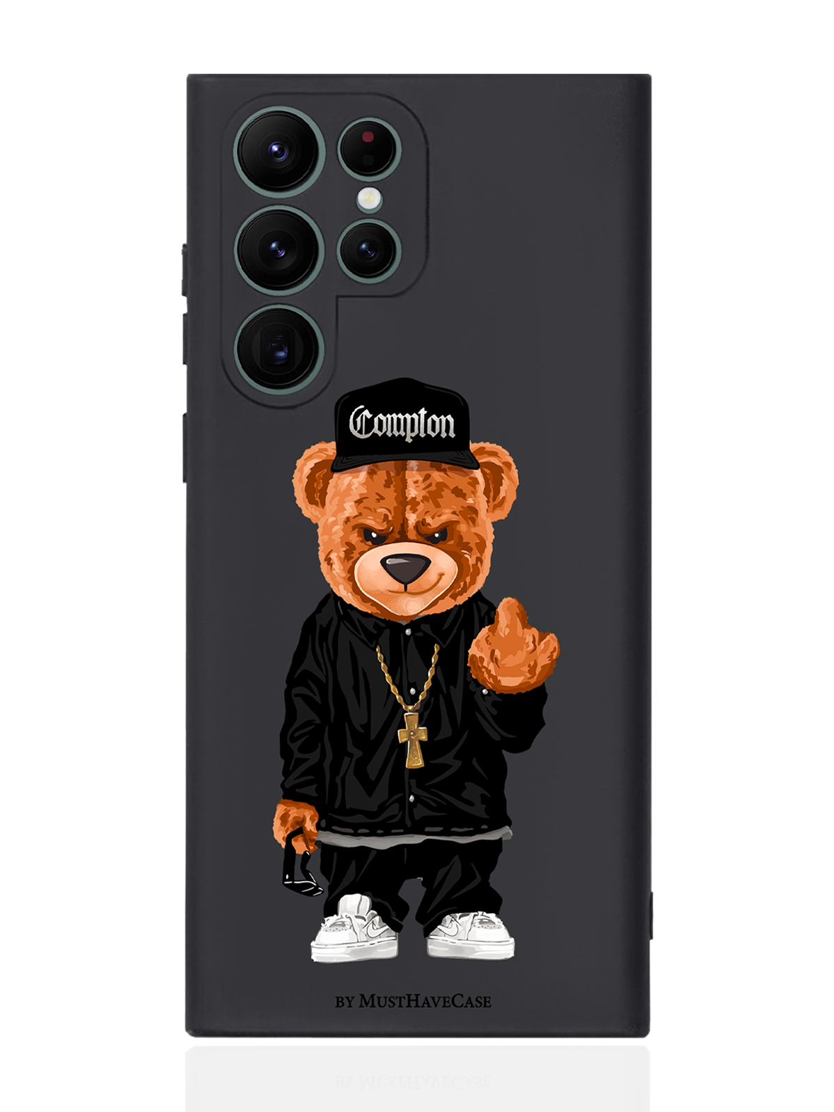 

Чехол MustHaveCase для Samsung Galaxy 22 Ultra Мишка Compton, Коричневый;черный;белый, Samsung Galaxy 22 Ultra Мишка Compton