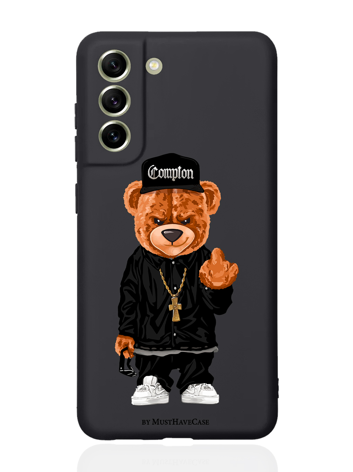 фото Чехол musthavecase для samsung galaxy s21 fe мишка compton