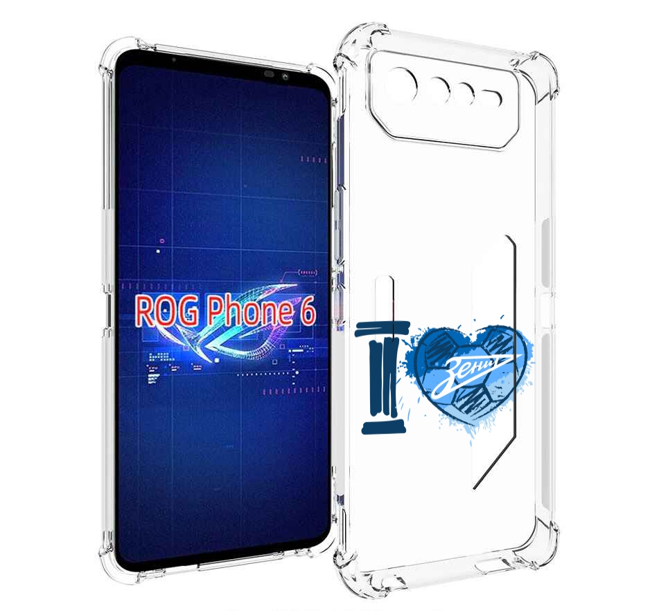 

Чехол MyPads ФК я люблю зенит для Asus ROG Phone 6, Прозрачный, Tocco