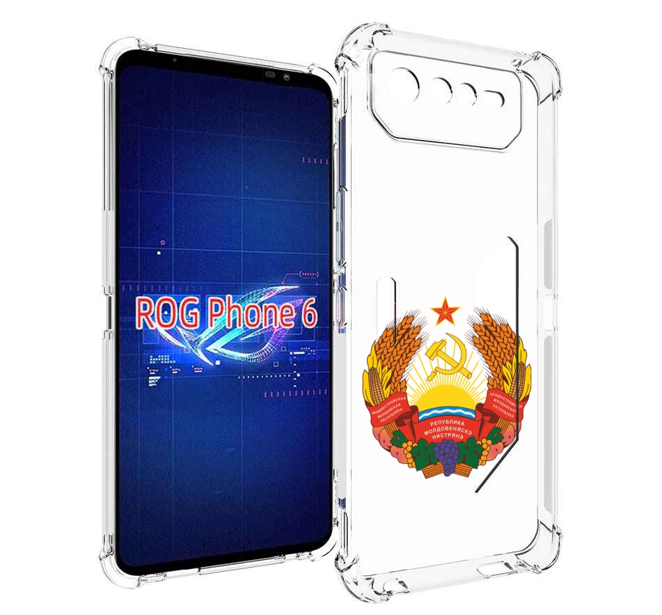 

Чехол MyPads герб-приднестровья для Asus ROG Phone 6, Прозрачный, Tocco