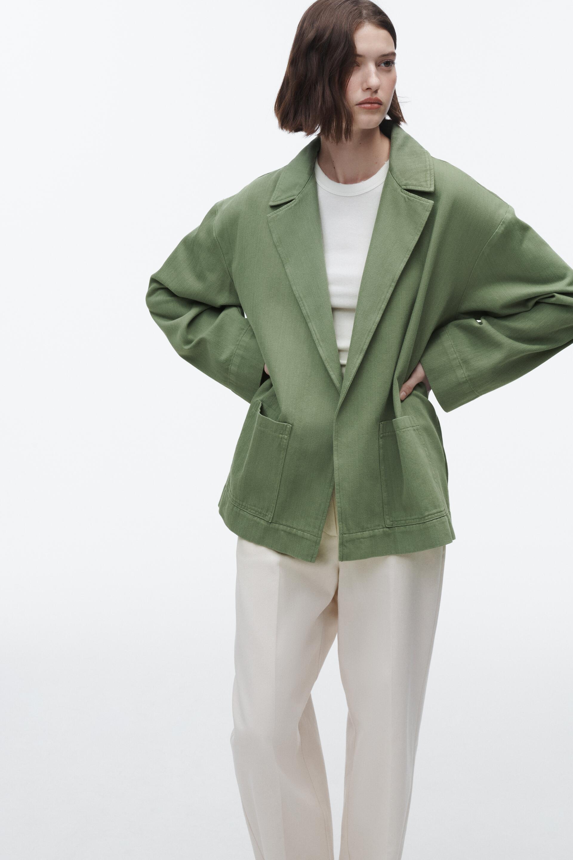 

Жакет женский ZARA 02676530 хаки XL (доставка из-за рубежа), 02676530