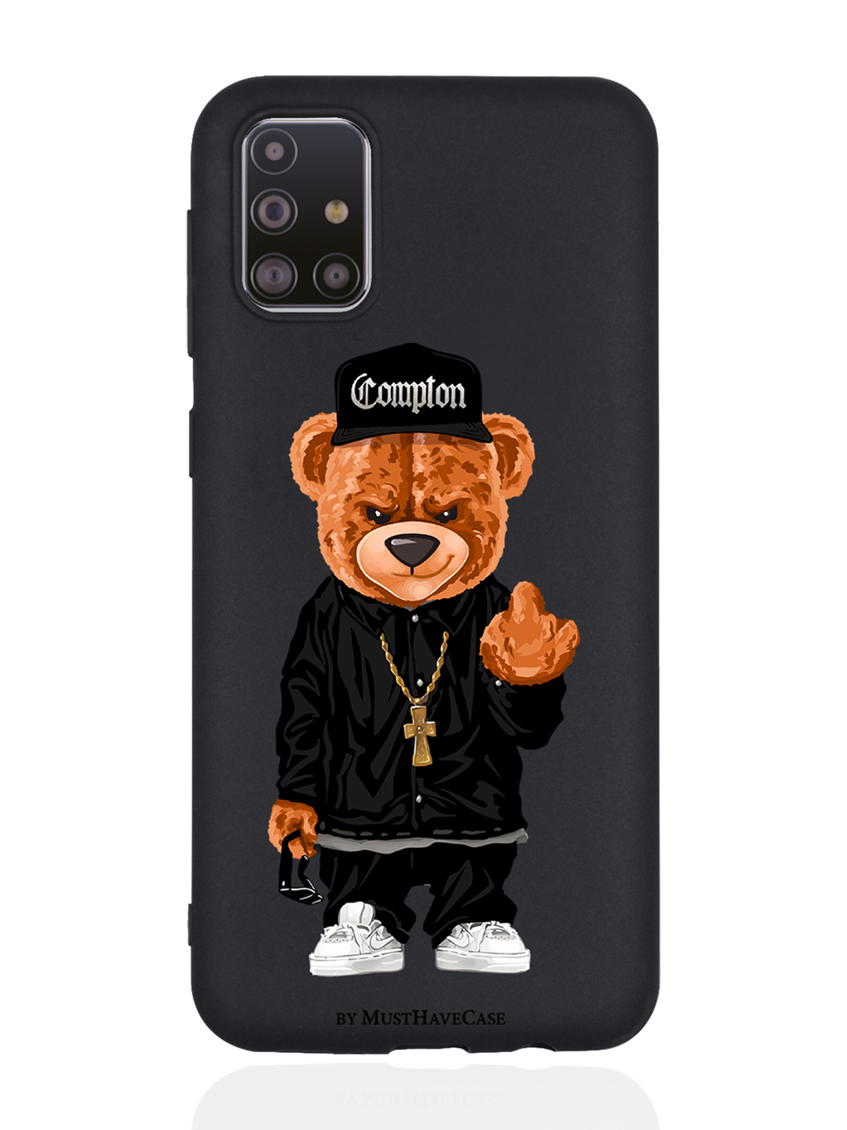 

Чехол MustHaveCase для Samsung Galaxy M31S Мишка Compton, Коричневый;черный;белый, Samsung Galaxy M31S Мишка Compton