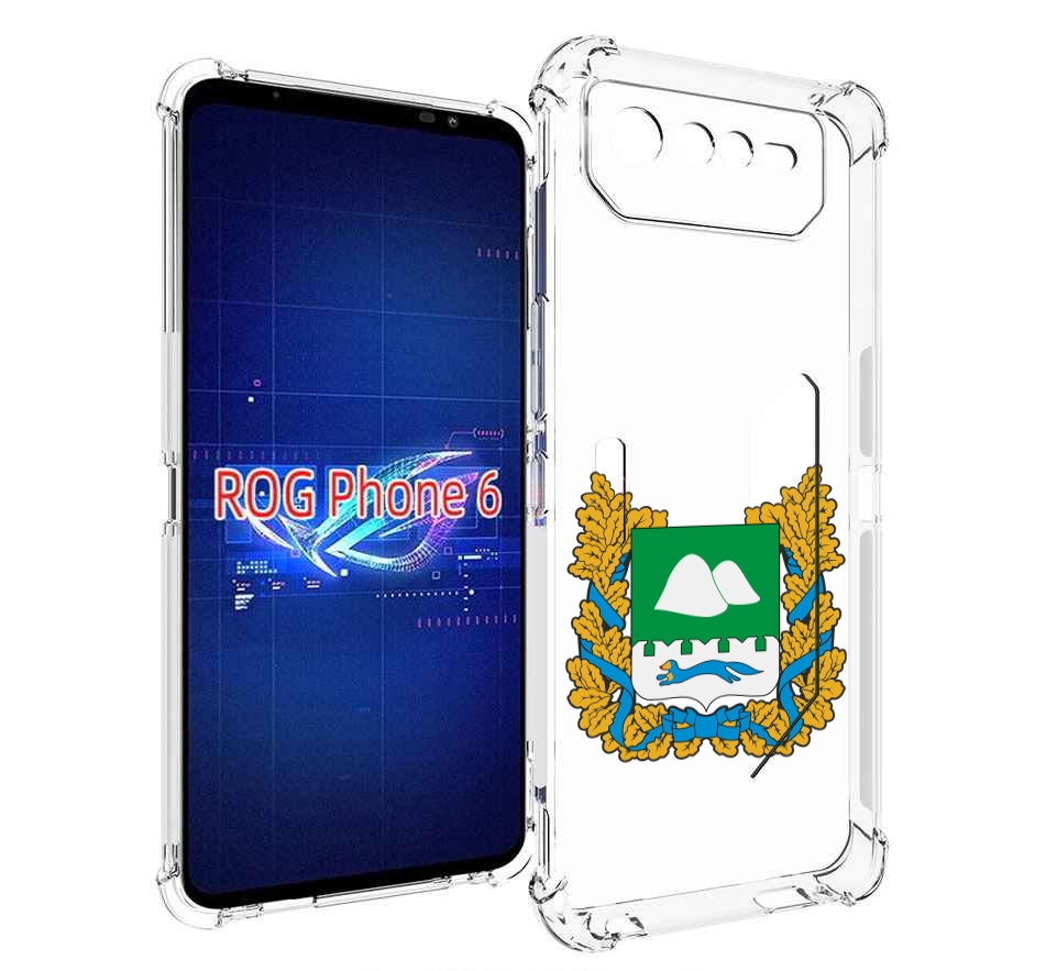 

Чехол MyPads герб-курганскои-области для Asus ROG Phone 6, Прозрачный, Tocco