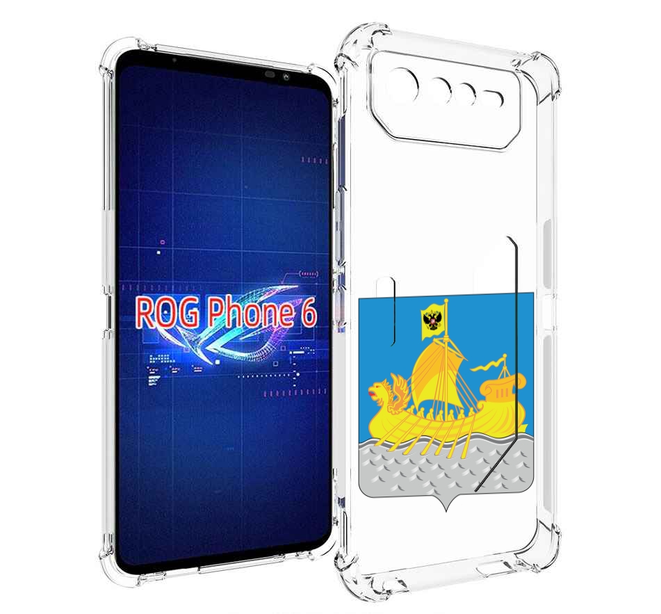 

Чехол MyPads герб-косромская-область для Asus ROG Phone 6, Прозрачный, Tocco