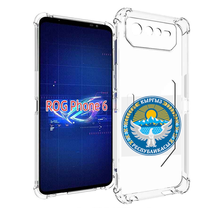 

Чехол MyPads герб-киргизия для Asus ROG Phone 6, Прозрачный, Tocco