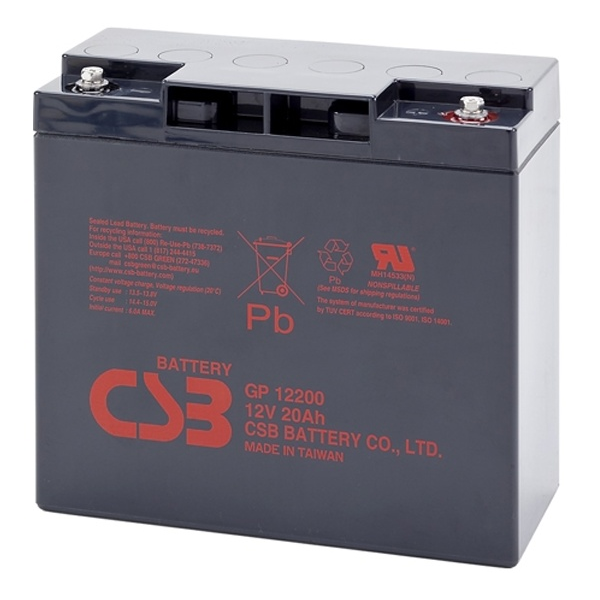 Аккумулятор для ИБП CSB GP12200 20 А/ч 12 В