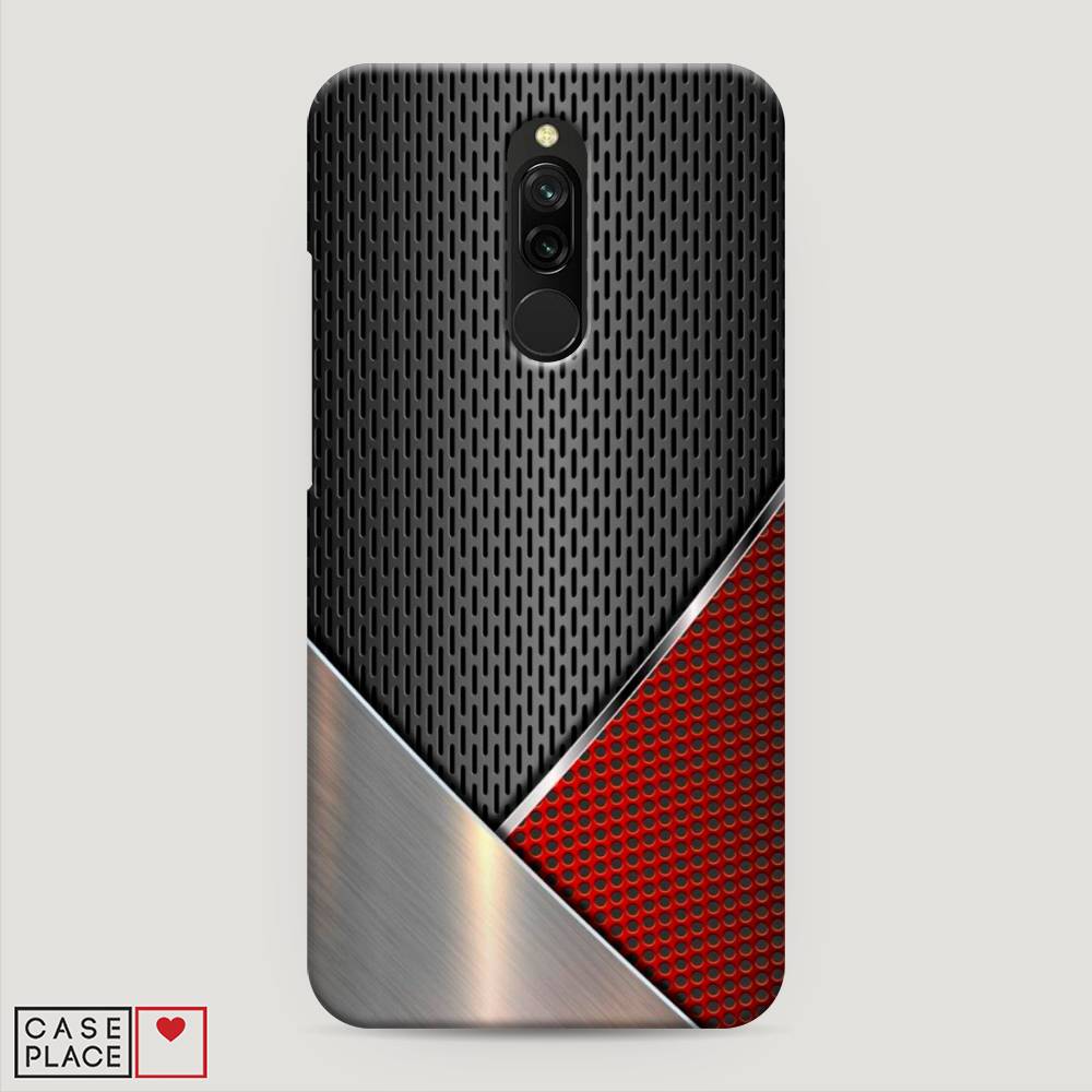 

Пластиковый чехол "Стальной металл" на Xiaomi Redmi 8, 37120-2