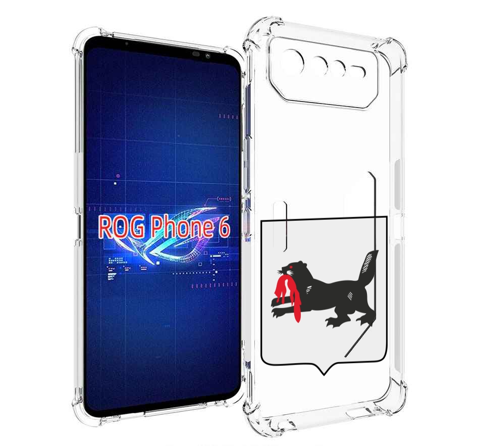 

Чехол MyPads герб-игркутскои-области для Asus ROG Phone 6, Прозрачный, Tocco