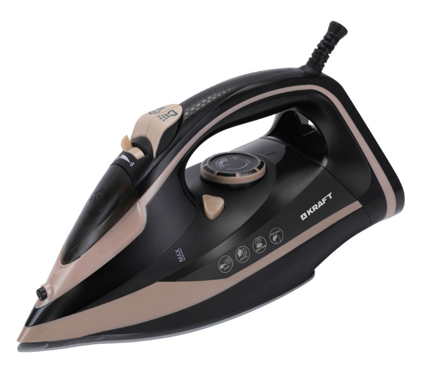 

Утюг KRAFT KF-CI24205 черный; коричневый, KF-CI24205