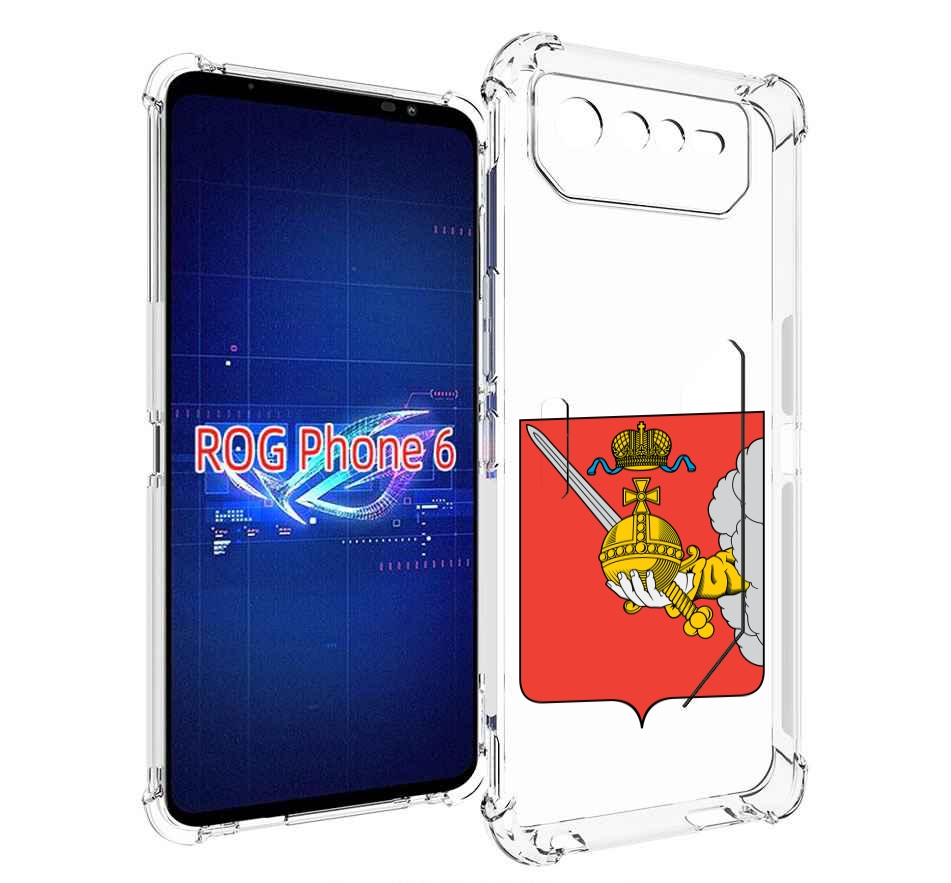 

Чехол MyPads герб-вологодскои-области для Asus ROG Phone 6, Прозрачный, Tocco