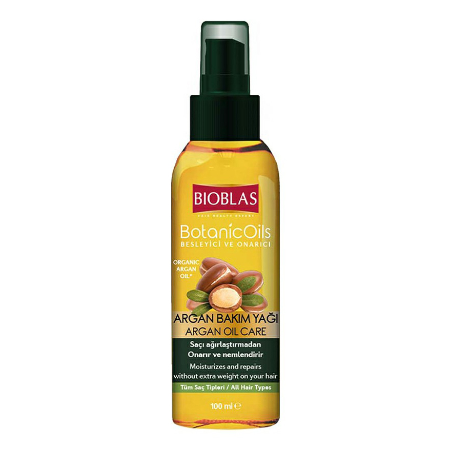 Масло Bioblas Botanic Oils Argan Hair Care Oil увлажняющее, восстанавливающее, 100 мл