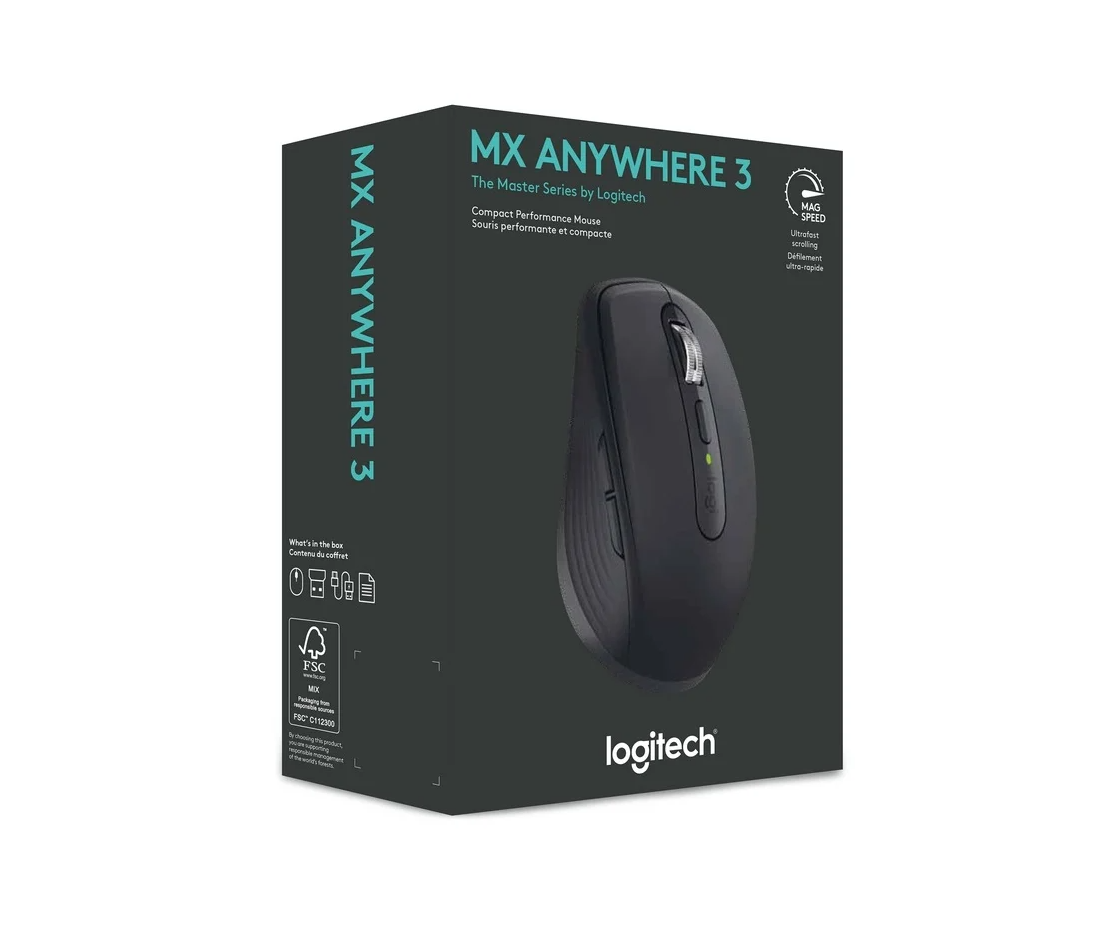 Беспроводная мышь Logitech MX Anywhere3 Black черный (6920377912901)