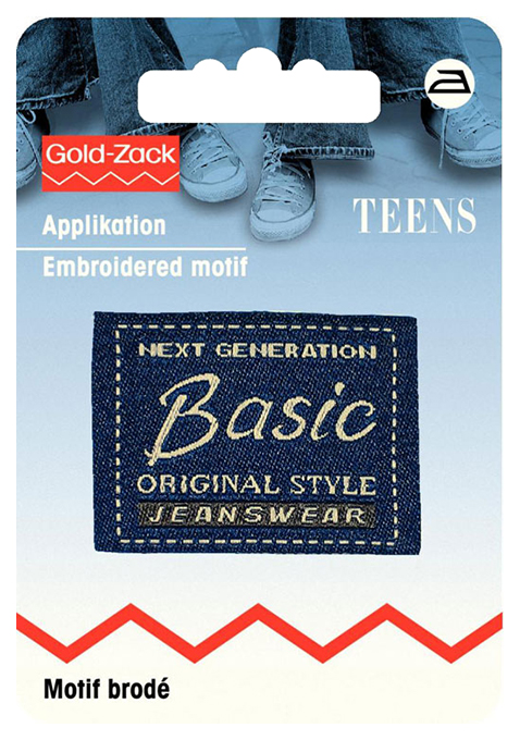 Термоаппликация Prym 925667 Basic Originl Style квадратный джинсовый ярлык