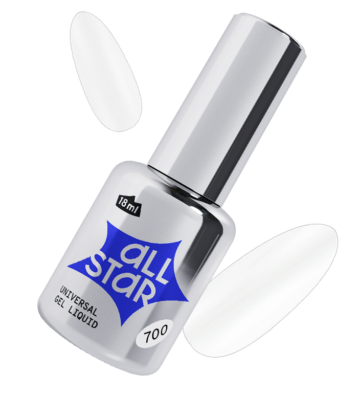 Гель скульптурный низкой вязкости ALL STAR Clear 700 Прозрачный 18 мл 580₽