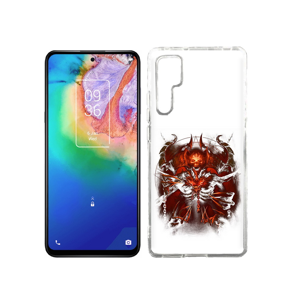 

Чехол MyPads Tocco для TCL 20 Pro яркий демон, Прозрачный, Tocco