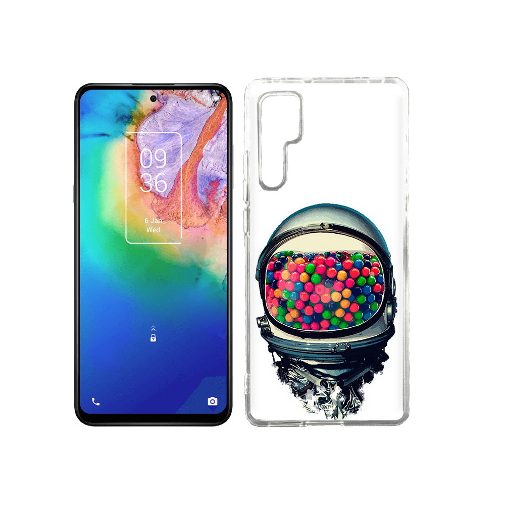 

Чехол MyPads Tocco для TCL 20 Pro шлем космонавта, Прозрачный, Tocco