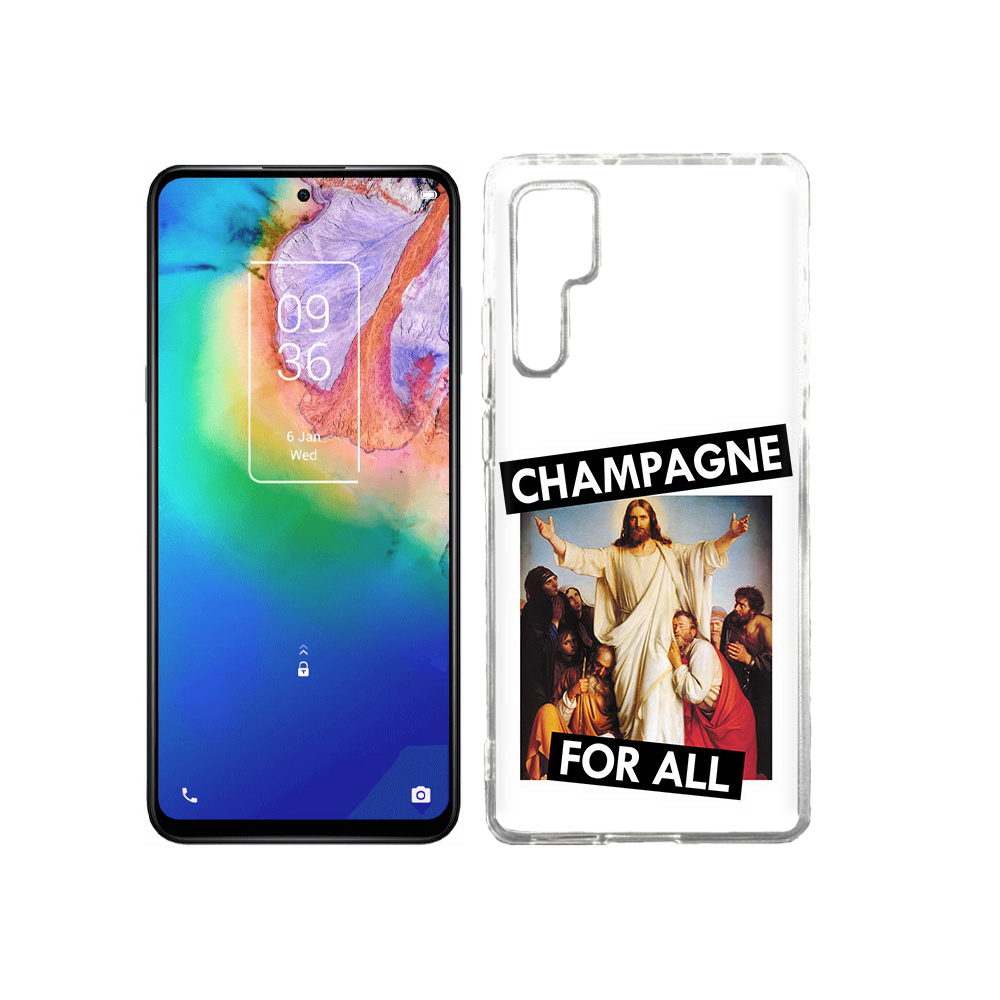 

Чехол MyPads Tocco для TCL 20 Pro шампанское, Прозрачный, Tocco
