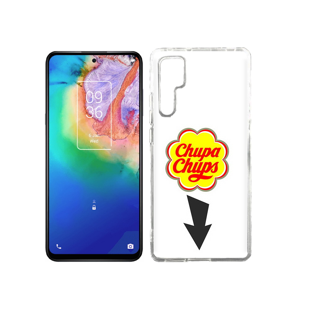 

Чехол MyPads Tocco для TCL 20 Pro чупа чупс, Прозрачный, Tocco