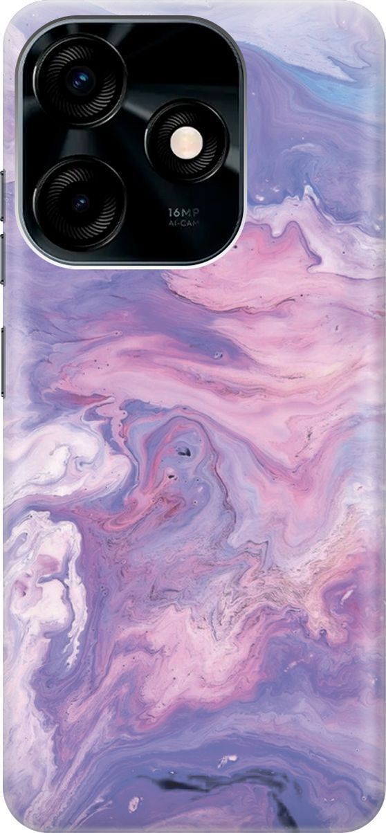

Силиконовый чехол на Tecno Spark 10C "Сиреневый мрамор", Фиолетовый, 159578